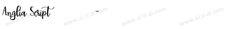 Anglia Script 普通西方字体转换